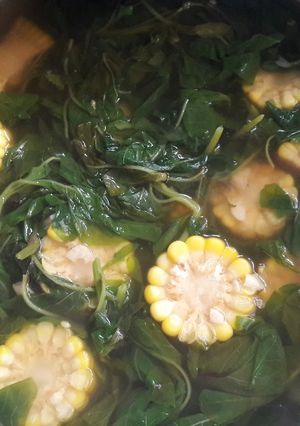Foto resep Sayur Bayam & Jagung Tanpa Msg, Praktiisss bangetttsss 😘