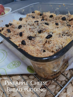 Foto resep Pineapple Cheese Bread pudding