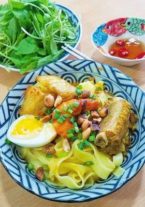Hình của món Mì Quảng Tôm Thịt.