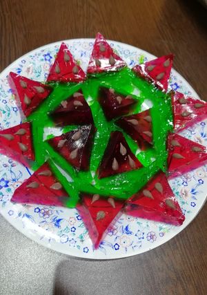 عکسی از دستور ژله هندوانه
