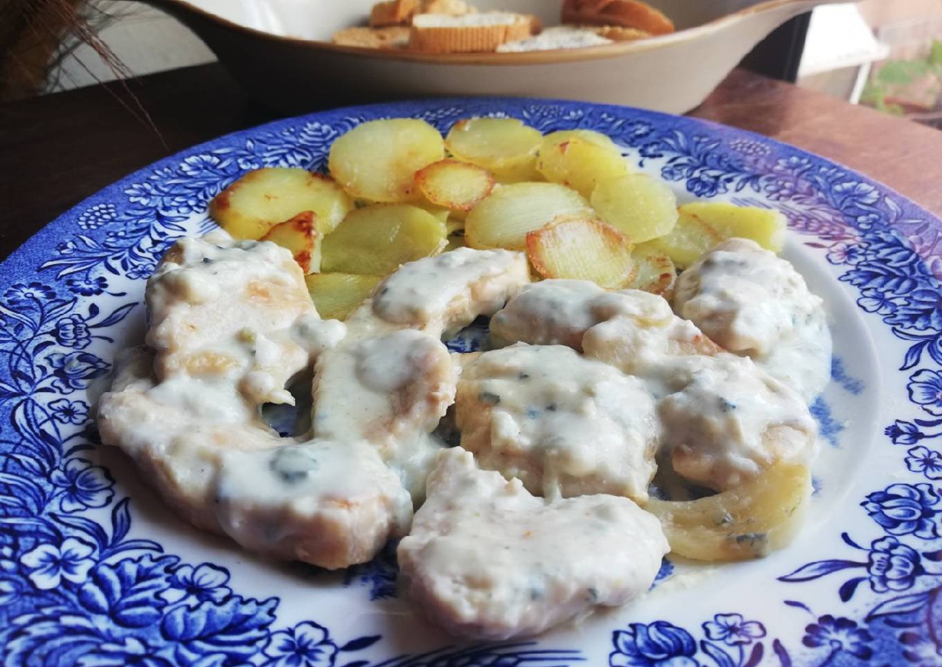 Pechugas de pollo al roque sin nata🧀🐔