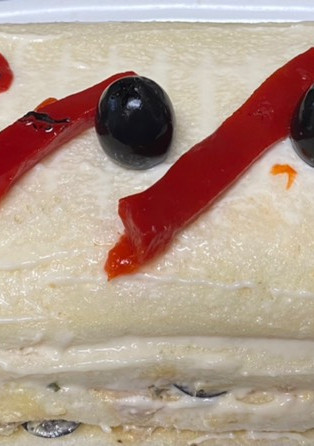 Una foto de Pastel de ensalada César