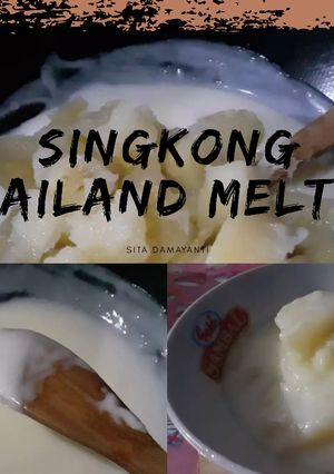 Foto resep Bubur Singkong Thailand Melted Kental Simple Tanpa Daun Pandan