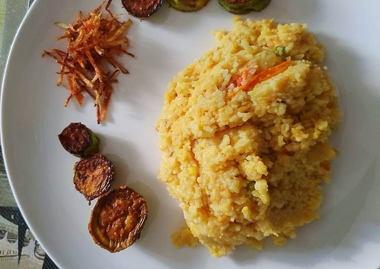 Vegetable khichdi bengali style