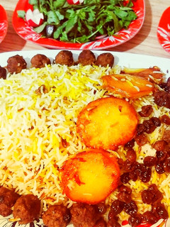عکسی از دستور قنبر پلو شیرازی