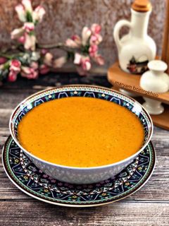 عکسی از دستور شوربای ازوگلین ترکیه(سوپ دال عدس)