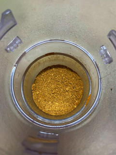 A picture of Sambar powder - store it in jar.