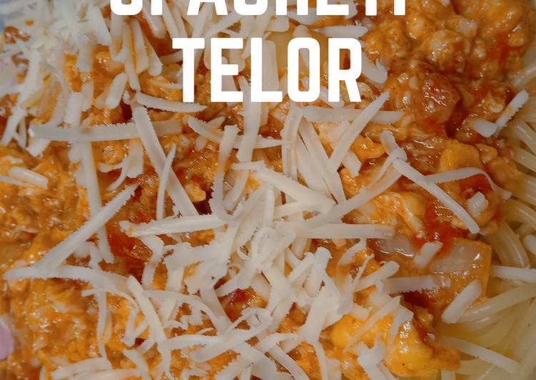 Resep 99.Spagheti Telor, Enak Banget