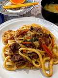 Beef Stamina Yaki Udon with Sukiyaki Sauce