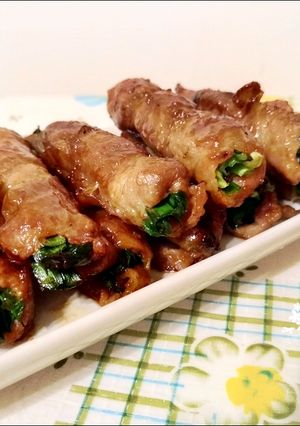 【氣炸鍋料理】韭菜肉捲 的食譜成品照片