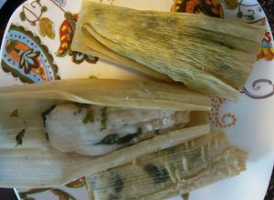 Una foto de Tamales de chepil