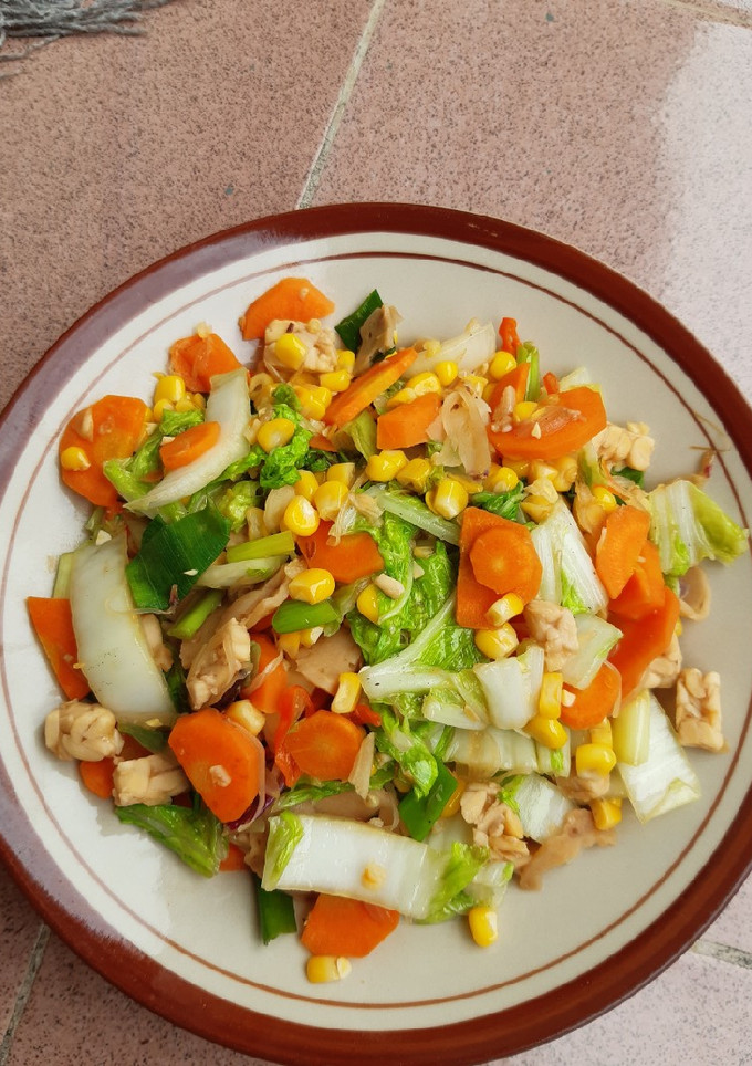 Foto resep Sayur Sawi Campuran
