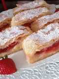 Strudel crema e fragole