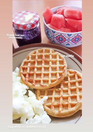 Foto resep 9. Oat Waffle Buttermilk Untuk Diet 🥧🥰💃