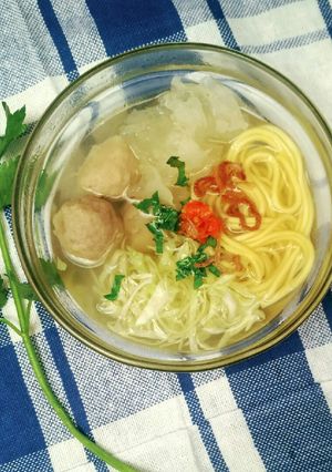Foto resep Bakso Jamur es