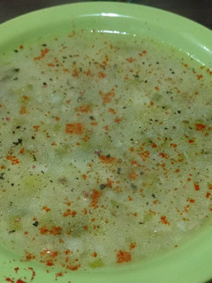 Una foto de Sopa de papa y cebolla de verdeo