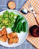 Eatclean day 1 Ức gà áp chảo