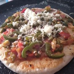 A picture of Mini cheese pizza.