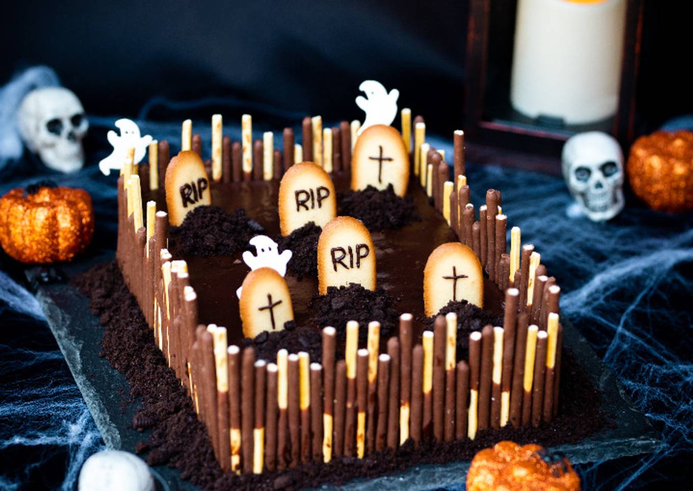 Gâteau Cimetière Halloween