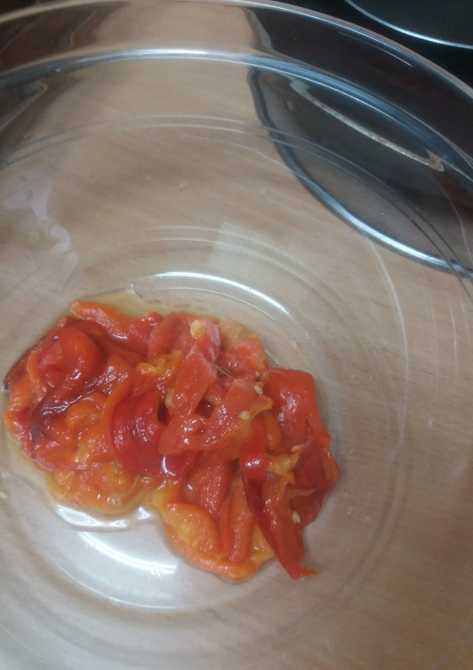 Una foto de Pimientos asados