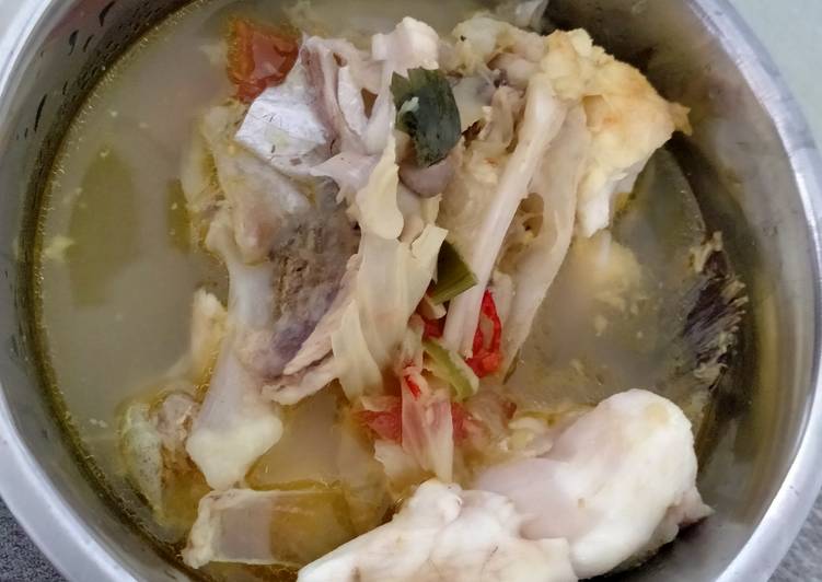 Cara Memasak Cepat SOP kepala ikan kerapu syegarrr Ala Rumahan