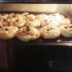 A picture of Pizza pinwheels.