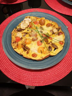 Una foto de Frittata verduras y queso