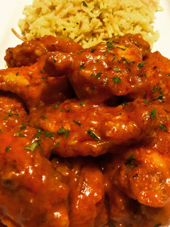 A picture of Hot ~n~ spicy wings.