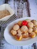 Poffertjes / Apam belanda tabur coklat bubuk & gula