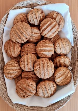 Una foto de Galletitas integrales con mantequilla de maní 🥜 Sin balanza, rápidas y fáciles 🍪
