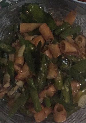 Foto resep Tumis cumi asin sedrhana