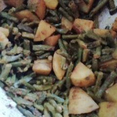 Aloo bean (potato,bean veg) A picture of Aloo bean (potato,bean veg).
