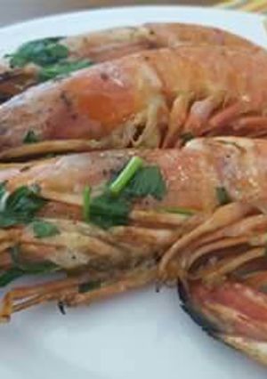 Una foto de Langostinos al ajillo