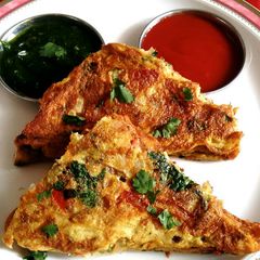 A picture of Egg sandwich Toast.