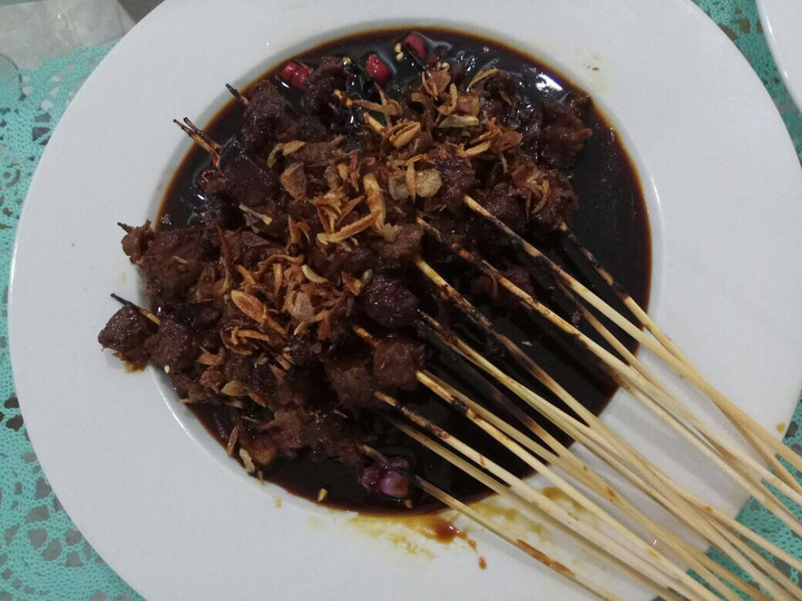 Standar Resep memasak Sate Kambing Bumbu Kecap dijamin gurih