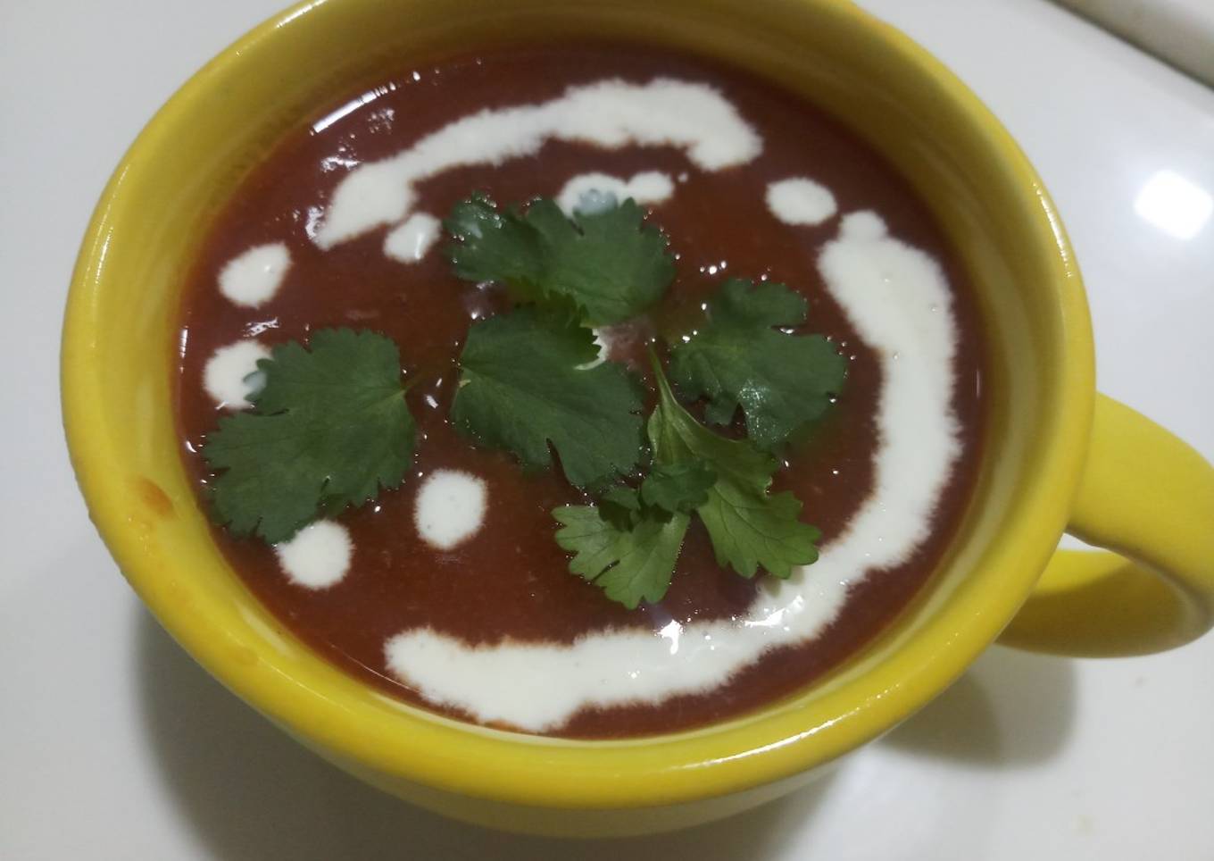Cream of tomato soup