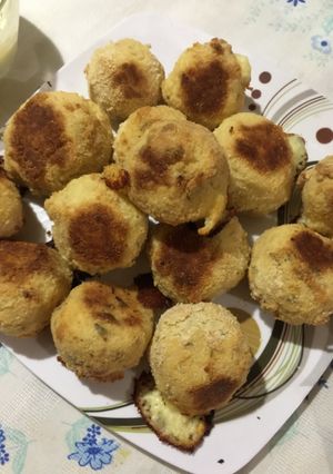 Una foto de Bombitas de papa con queso