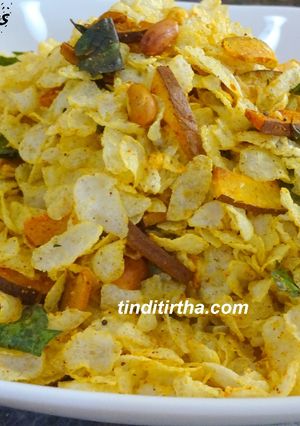A picture of Sorghum flakes mixture.
