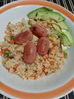 Una foto de Arroz chino paso a paso