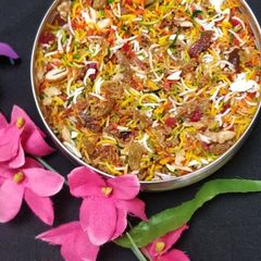 A picture of Jaggery rice.
