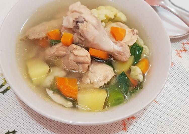Resep Sup Ayam Bening, Enak Banget
