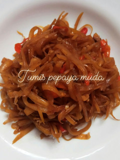 Foto resep Tumis Pepaya Muda / Oseng Kates Super Pedas