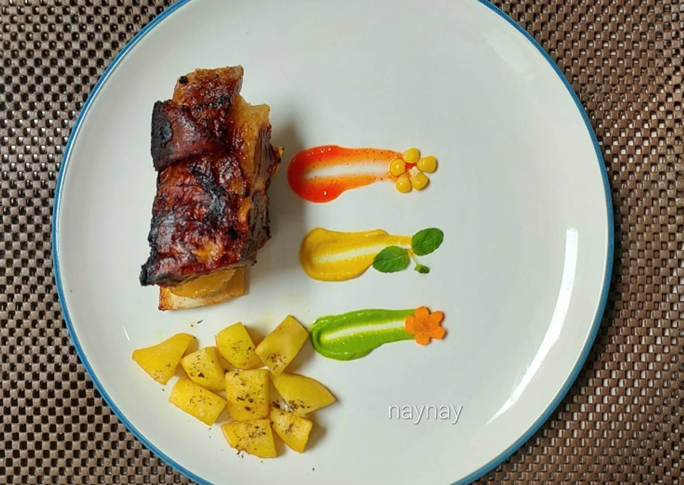 Grilled Ribs With Potatoes (Iga Bakar & Kentang)
