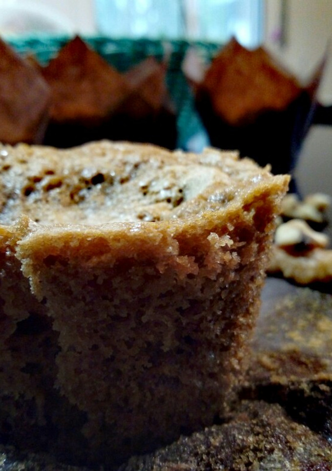 Una foto de Muffins de nata, café y nueces