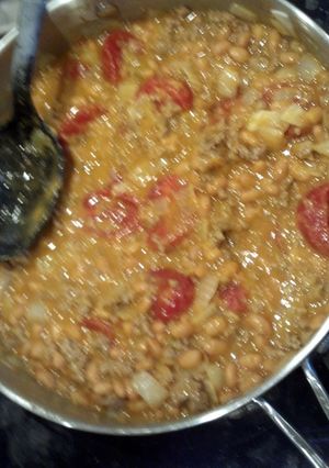 A picture of Meal in a fry pan.