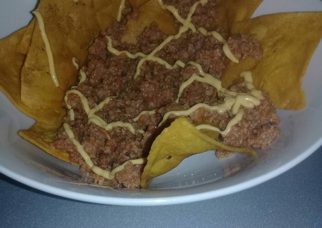 Nachos con carne (rápidos)