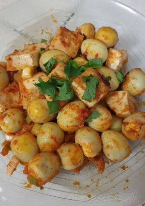 Foto resep Balado Tahu Telur Puyuh