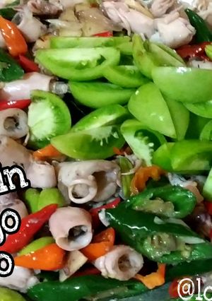 Foto resep Cumi asin cabe + pete #keto friendly