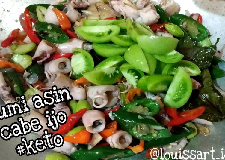 Cumi asin cabe + pete #keto friendly