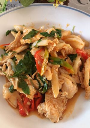 รูปของ ไก่ผัดพริกเผา
